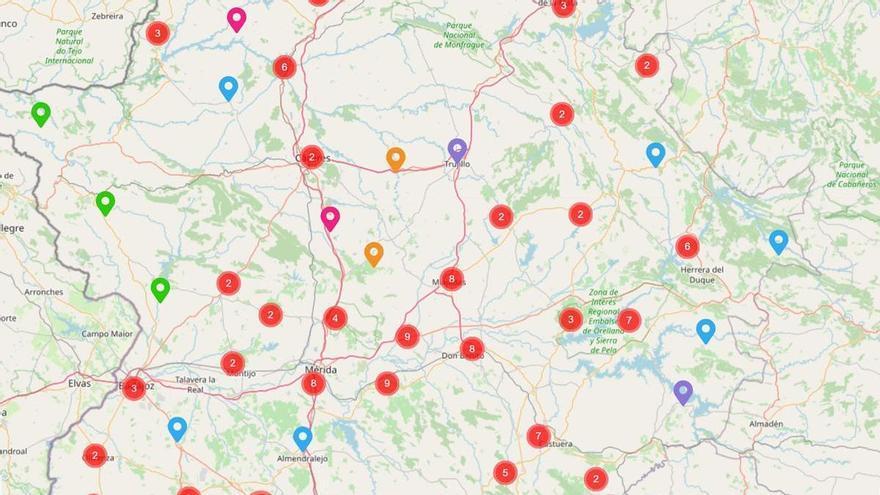Un mapa virtual localiza 207 fosas comunes de la Guerra Civil y la dictadura en Extremadura