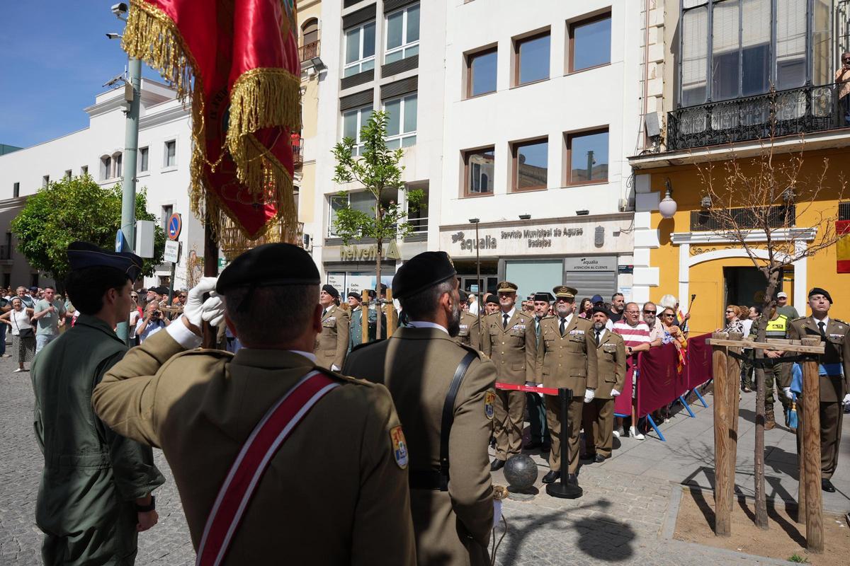 Galería | Así ha ido el izado de bandera por el Día de las Fuerzas Armadas en Badajoz