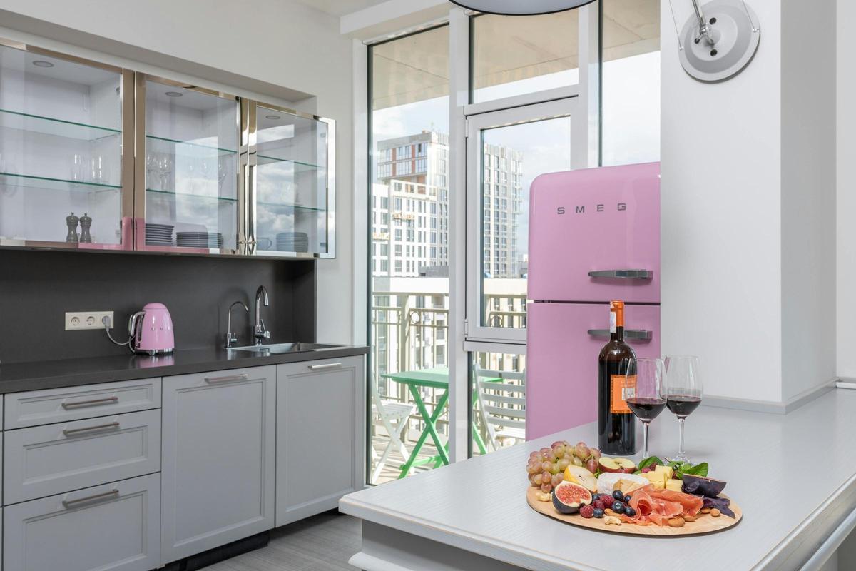 Cocina con electrodomésticos Smeg