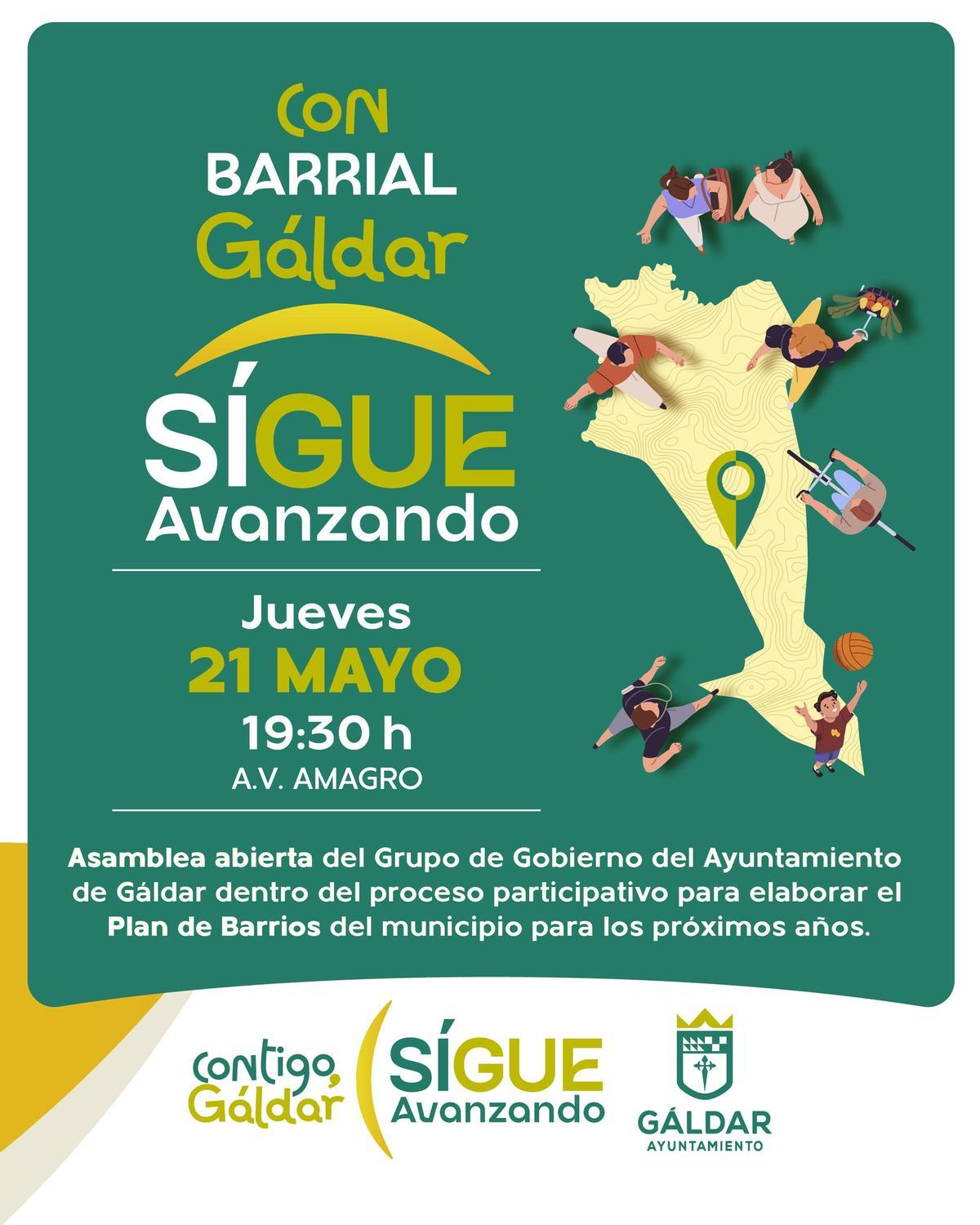 Cartel de la Asamblea del Barrial.