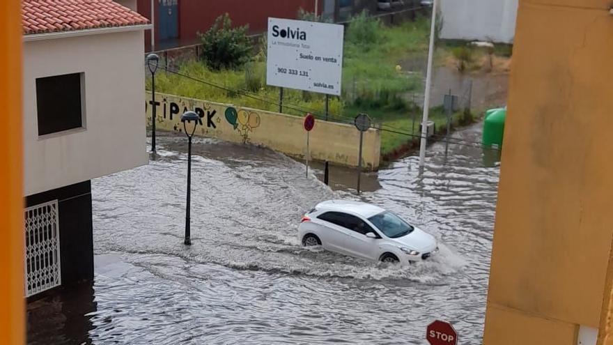 Calles inundadas en Moncofa.