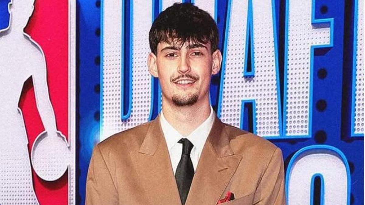 Aday Mara, tras se elegido por los Oklahoma City Thunder.