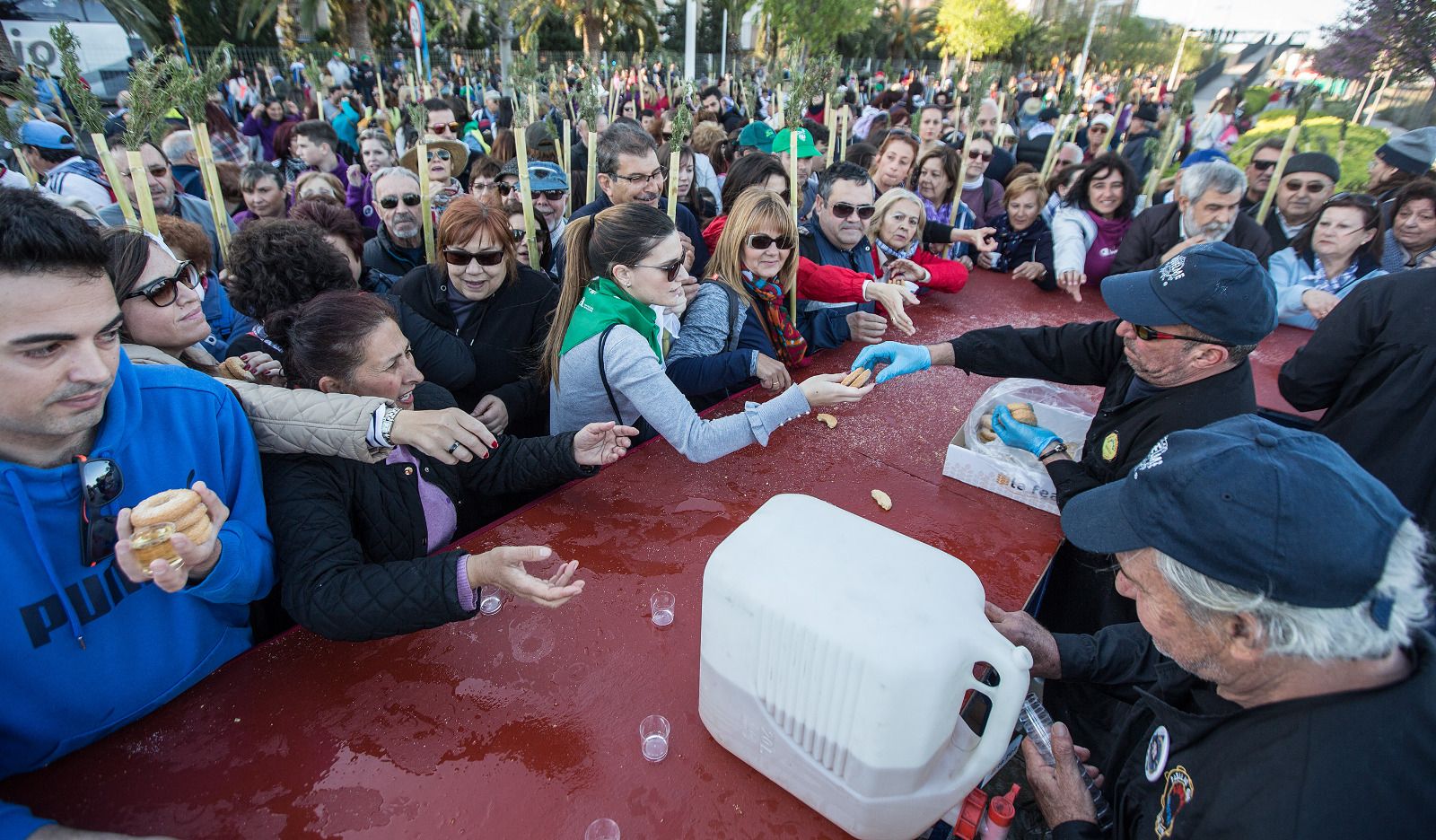 Momentos de la romería antes de la pandemia