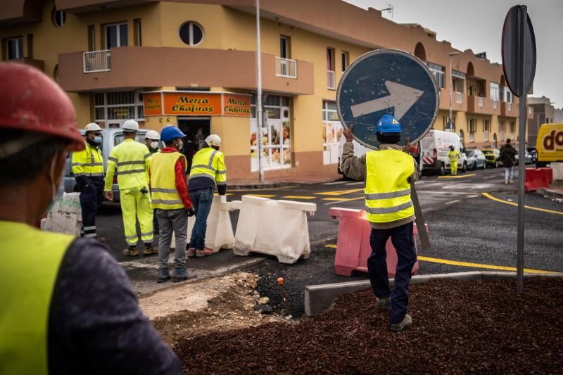 Obras de enlace entre Las Chafiras y Oroteandanes