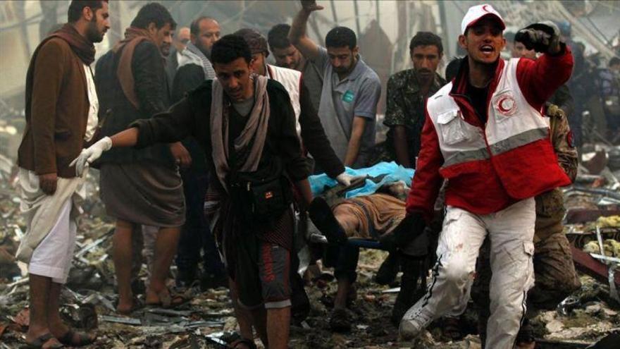Más de 80 muertos en un bombardeo de Arabia Saudí en Yemen