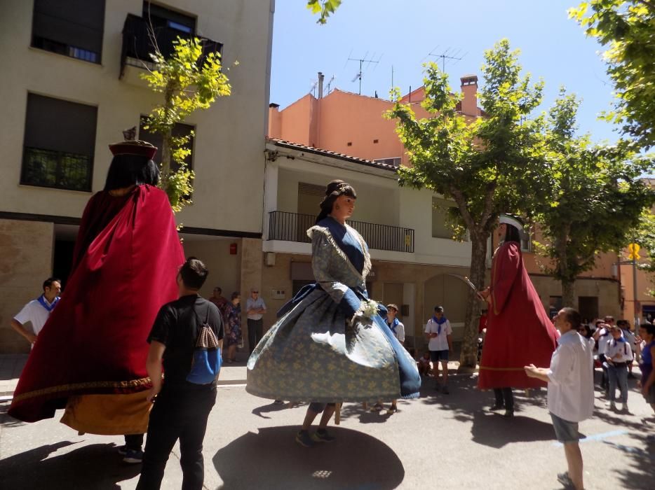 Trobada de gegants a Moià