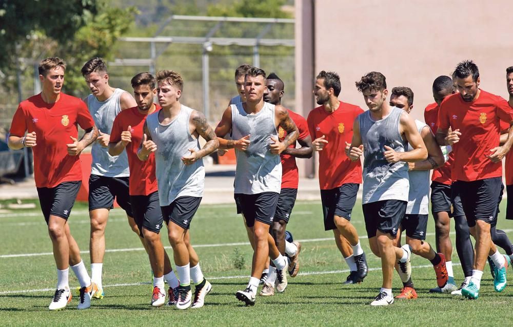 Primera sesión de entrenamiento en Son Bibiloni.