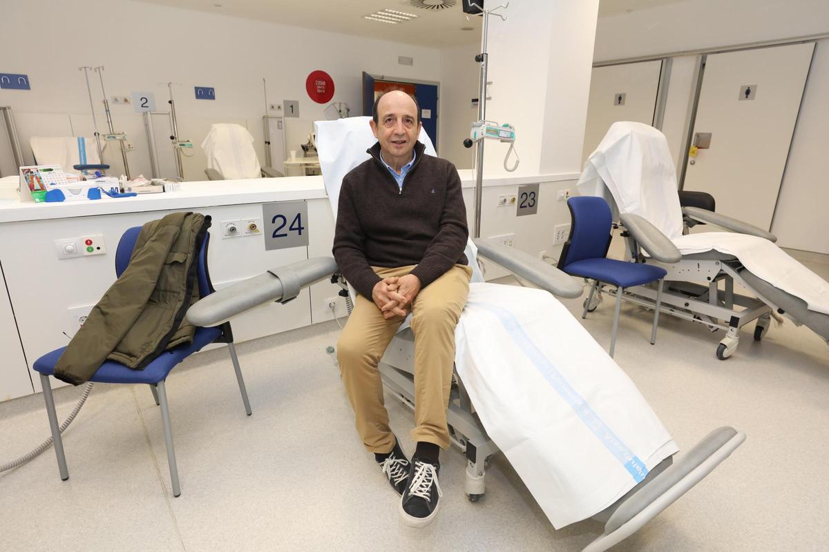 Carlos Rodríguez, en el Hospital Can Misses