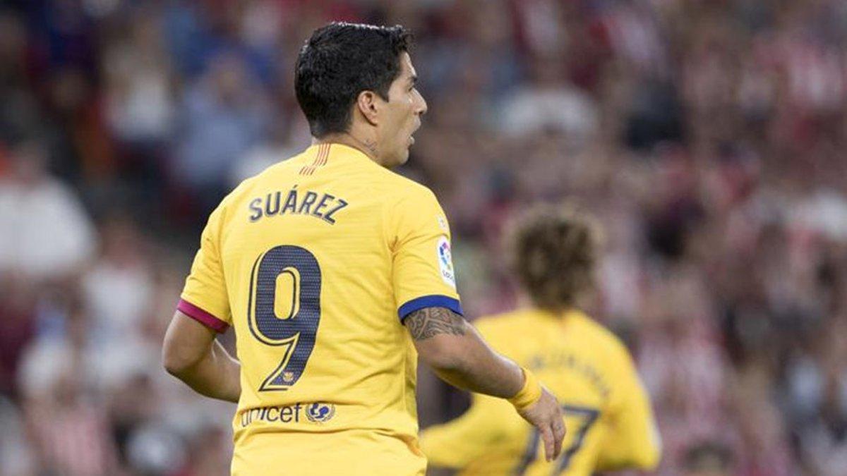 Luis Suárez se lesionó ante el Athletic