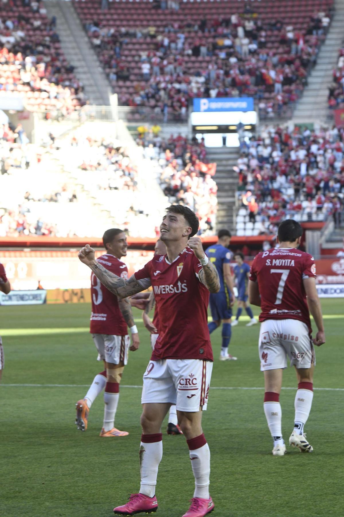 Jorquera celebra su gol ante el Atlético