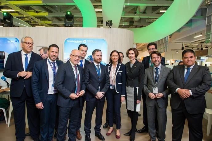 Inauguración del Pabellón de Canarias en la ITB 2019 (Feria Internacional de Turismo de Berlin). Berlin 6 de marzo de 2019