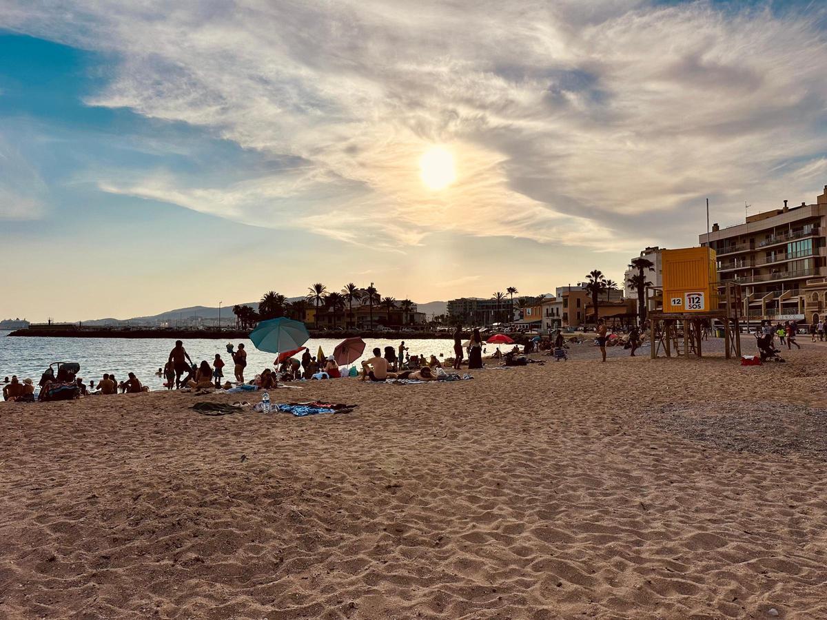 Strandbad in Portitxol.