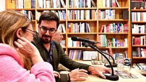 El líder del partido Izquierda española, Guillermo del Valle, durante la presentación del nuevo partido político.