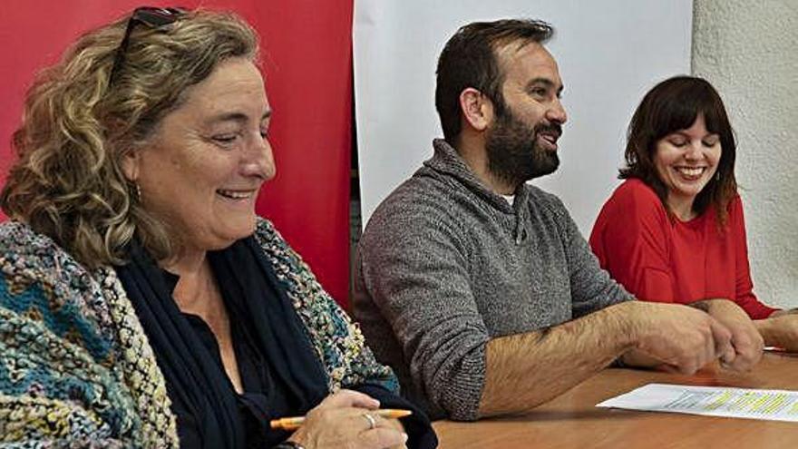 Auxi Fernández, David Gago e Irene Queipo.