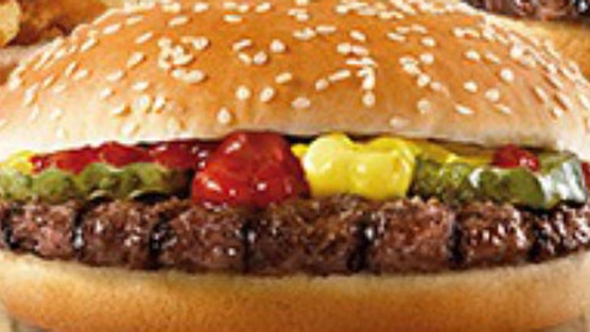 Una de las hamburguesas de Burger King.