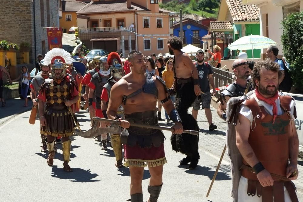 Batalla en la fiesta Astur romana en Carabanzo