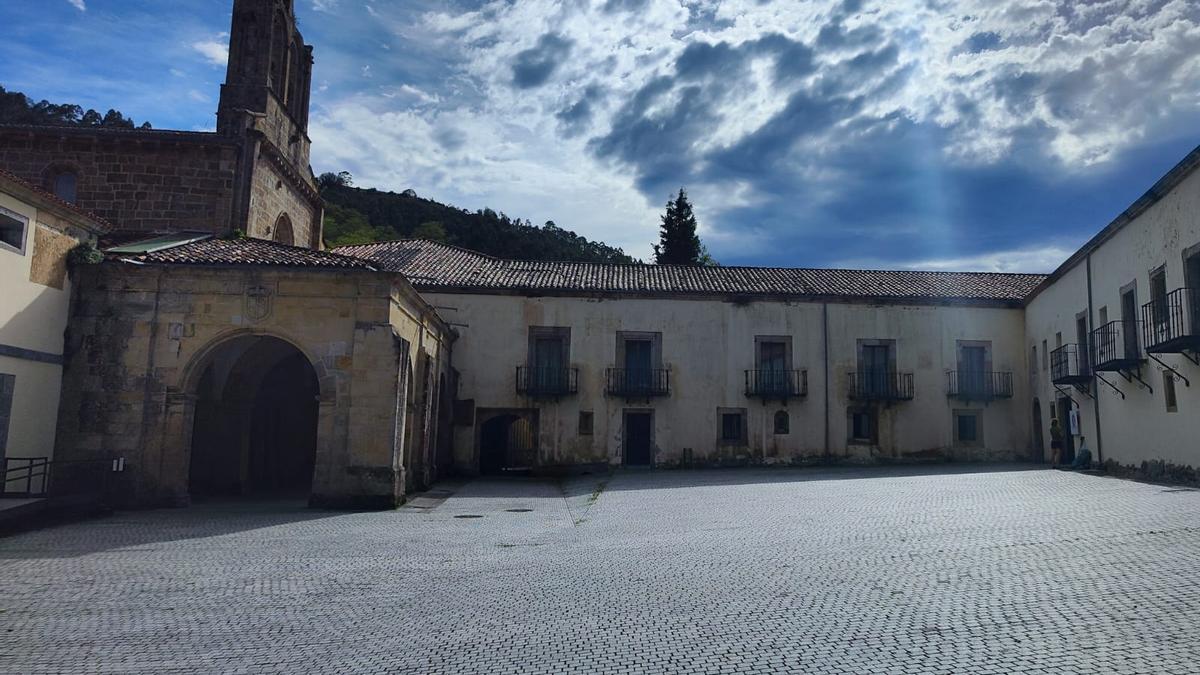 El monasterio de Valdediós, este miércoles.