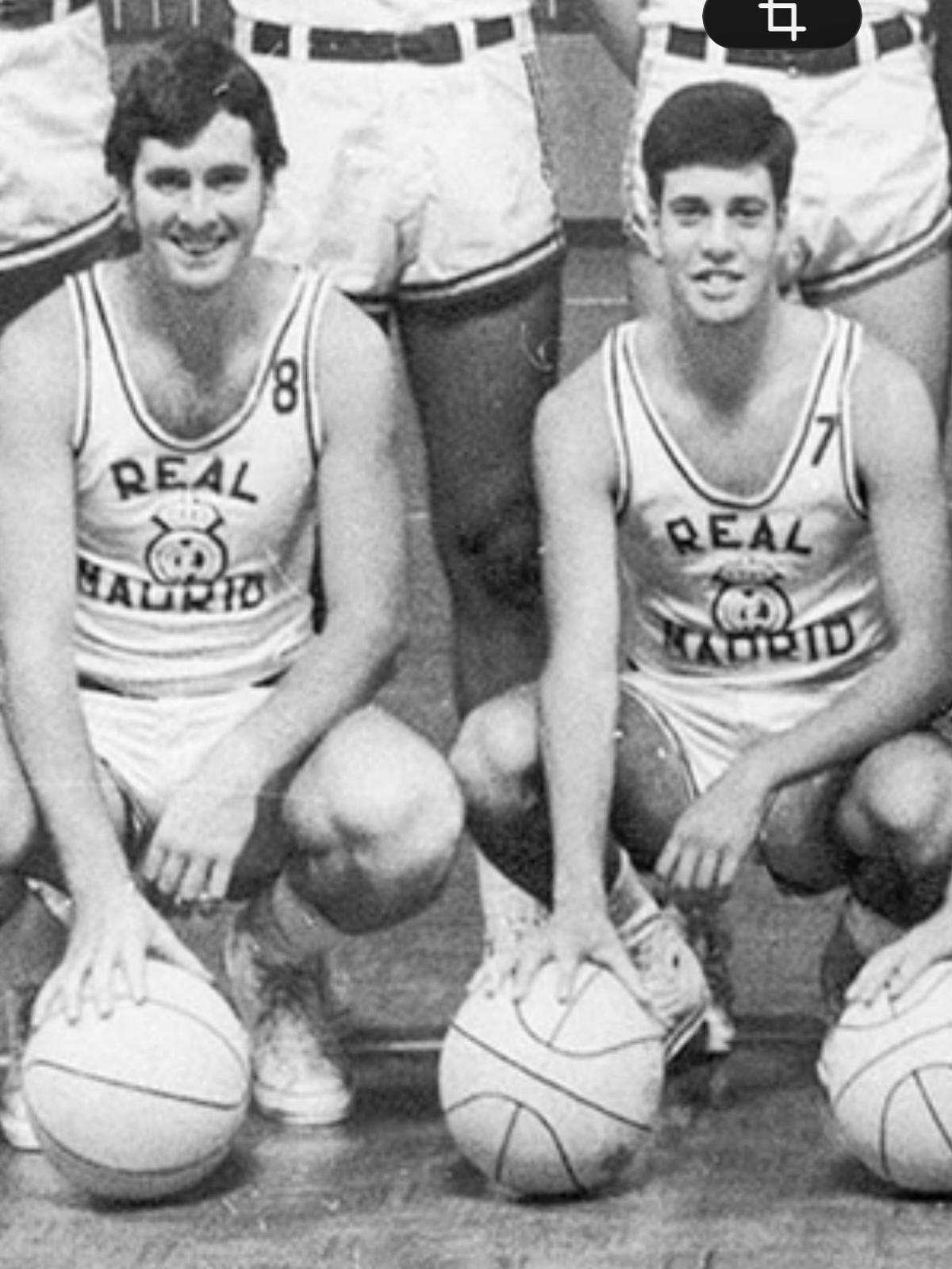 Paniagua y Cabrera juntos en su etapa en el Real Madrid.