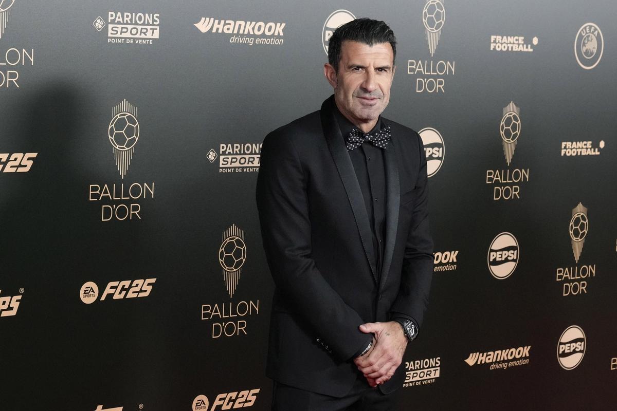 Luis Figo en la 68 edición de la Gala Balón de Oro en el Theatre du Chatelet en Paris.