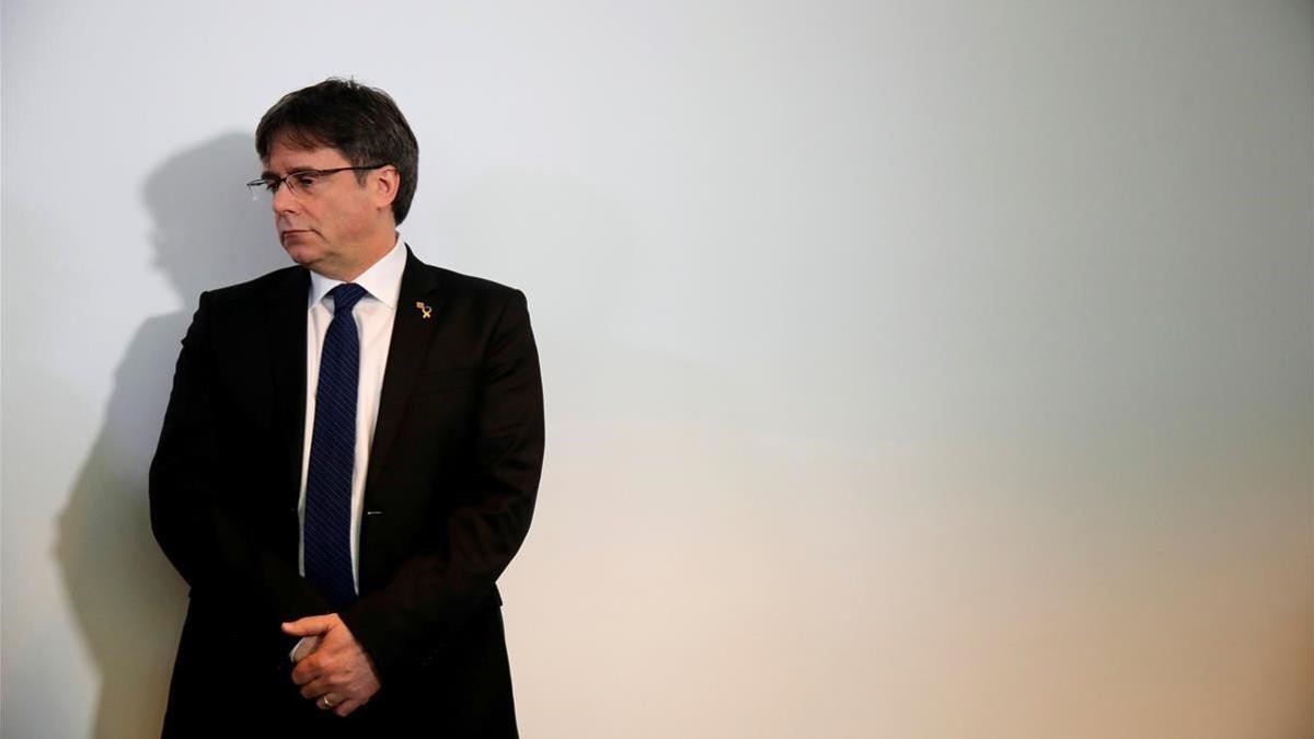 Carles Puigdemont, en una comparecencia el pasado 12 de febrero en Berlín.