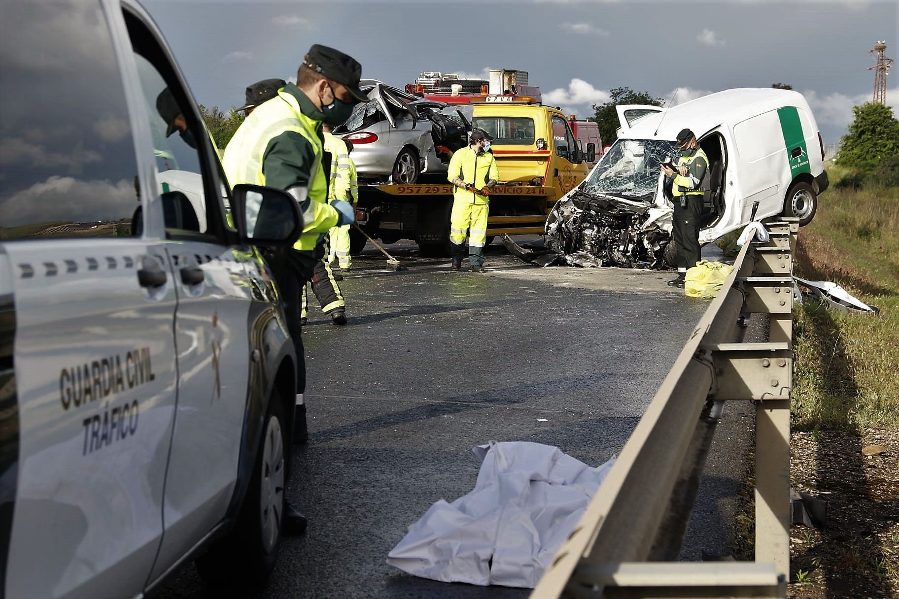 Accidente múltiple con un fallecido y varios heridos en la carretera de Villarrubia