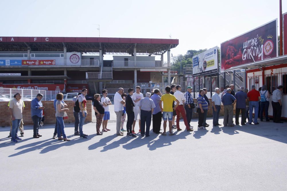 Cues a Montilivi per aconseguir entrades pel Girona-Còrdova