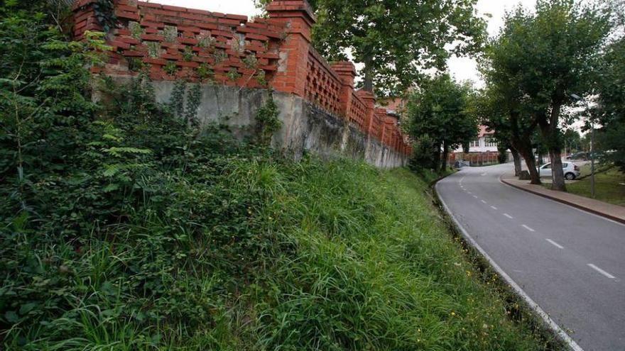 Alerta por el deterioro del muro de las escuelas de Arnao