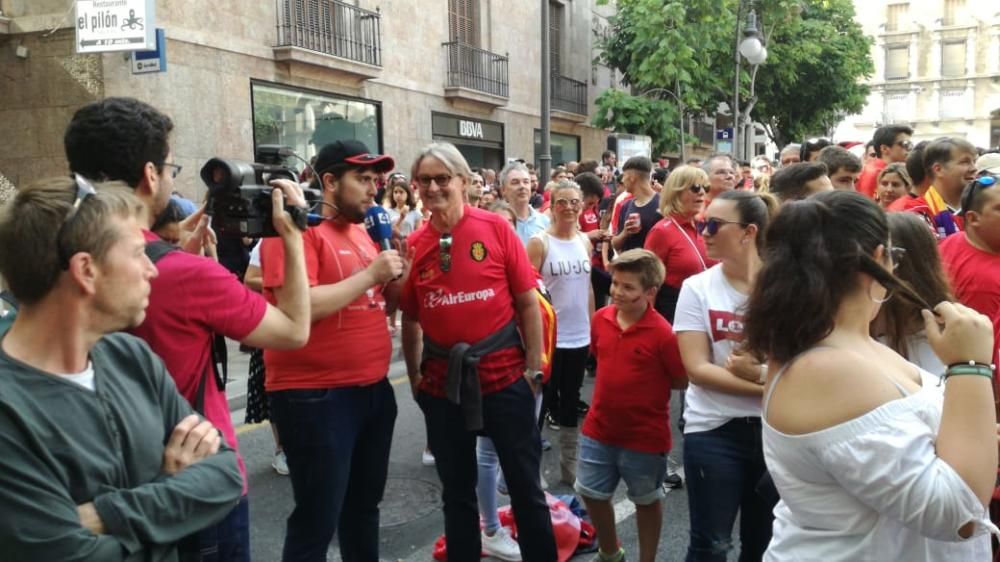 Fans feiern Ausfstieg von Real Mallorca