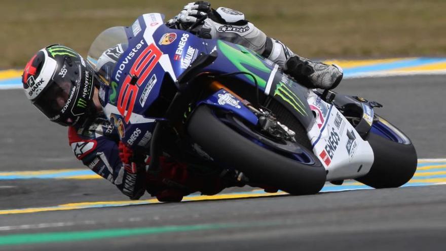 Jorge Lorenzo, ayer en el circuito de Le Mans.