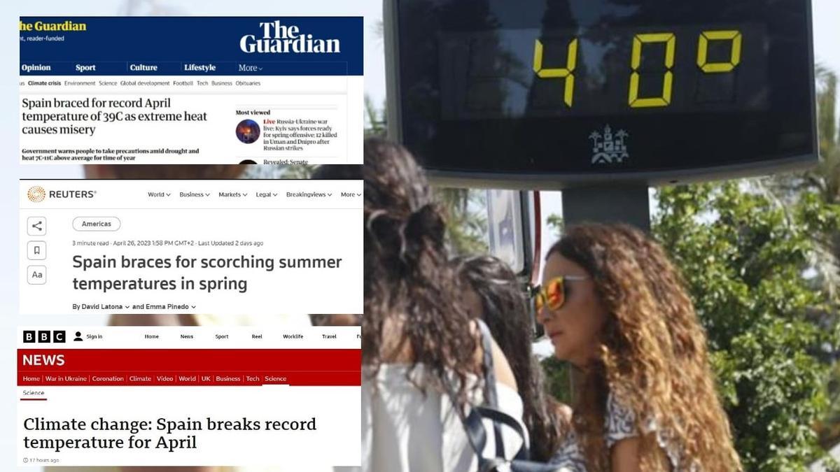Los medios internacionales se hacen eco de las altas temperaturas en Córdoba.