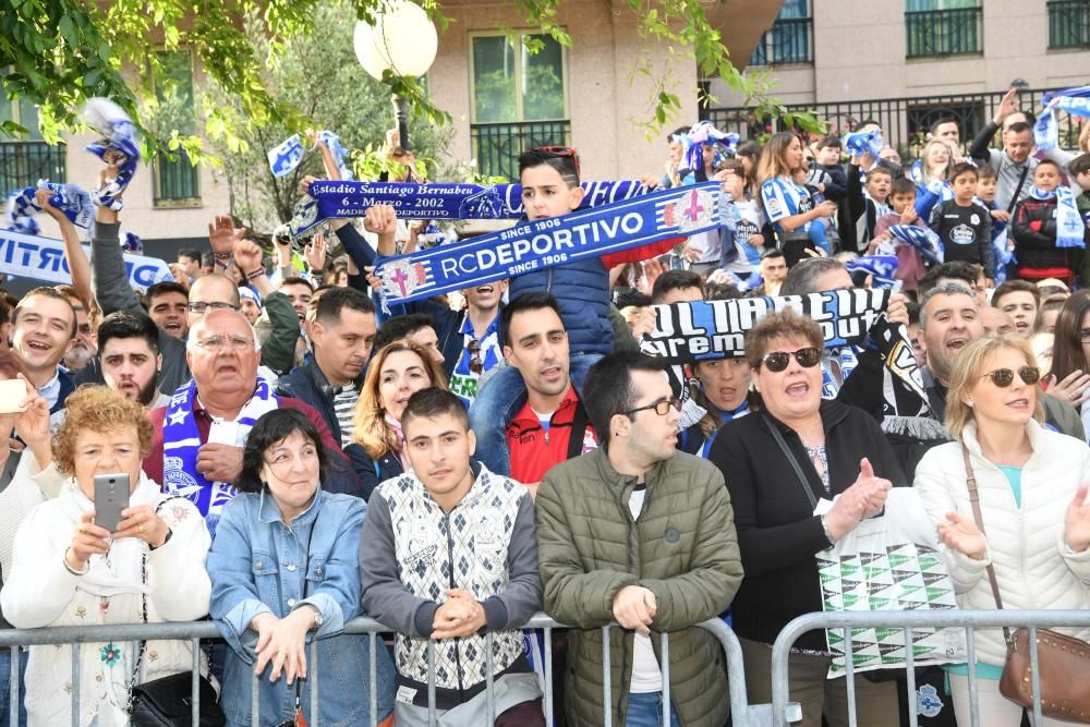 Así fue el recibimiento al Dépor en Riazor