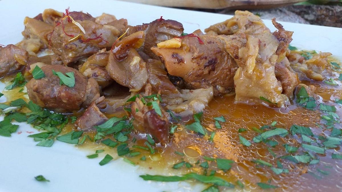 Caldereta de cabrito extremeña.