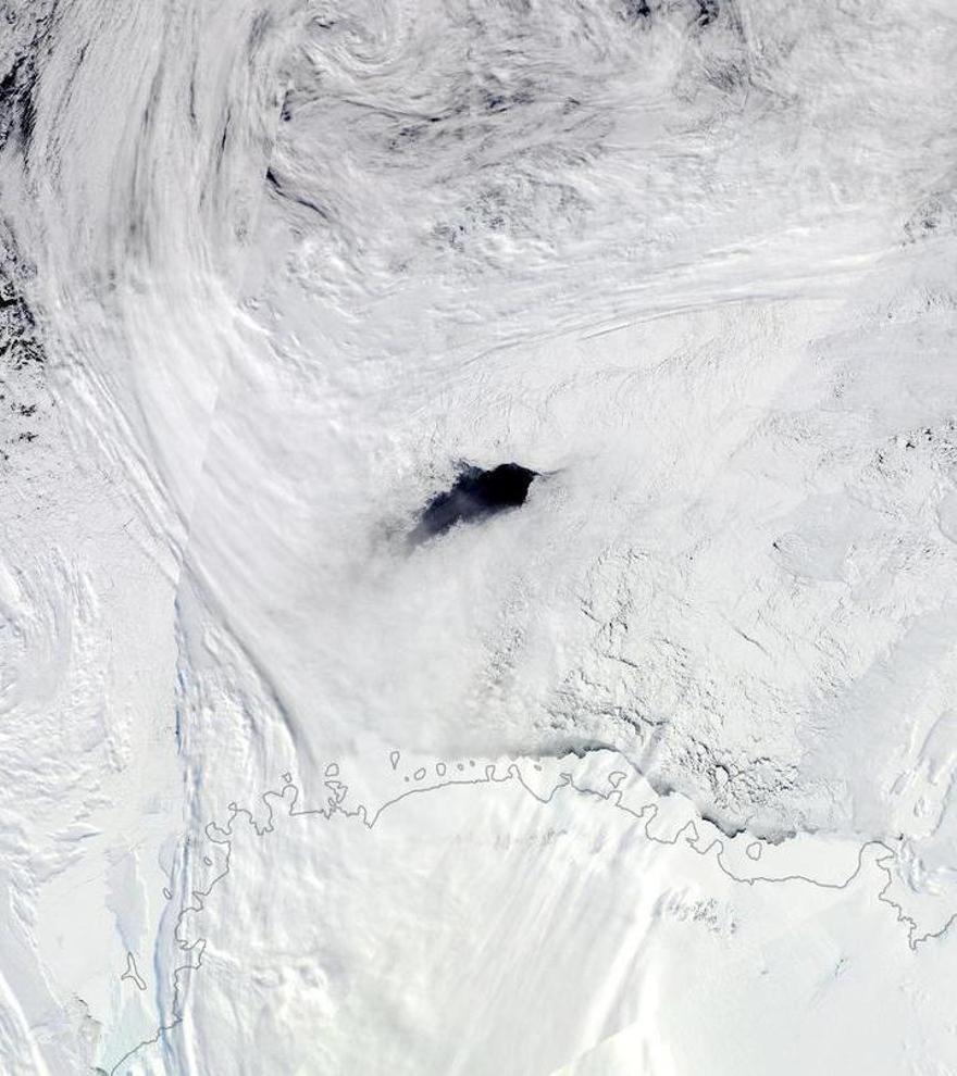 Resuelto el misterio del gigantesco agujero surgido en el hielo marino de la Antártida