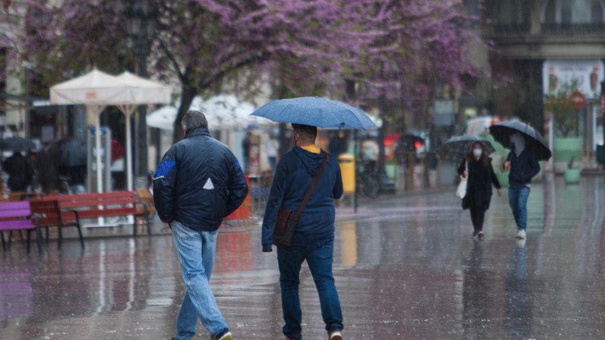 Lluvia en València: comienza la ola de frío del puente de San José