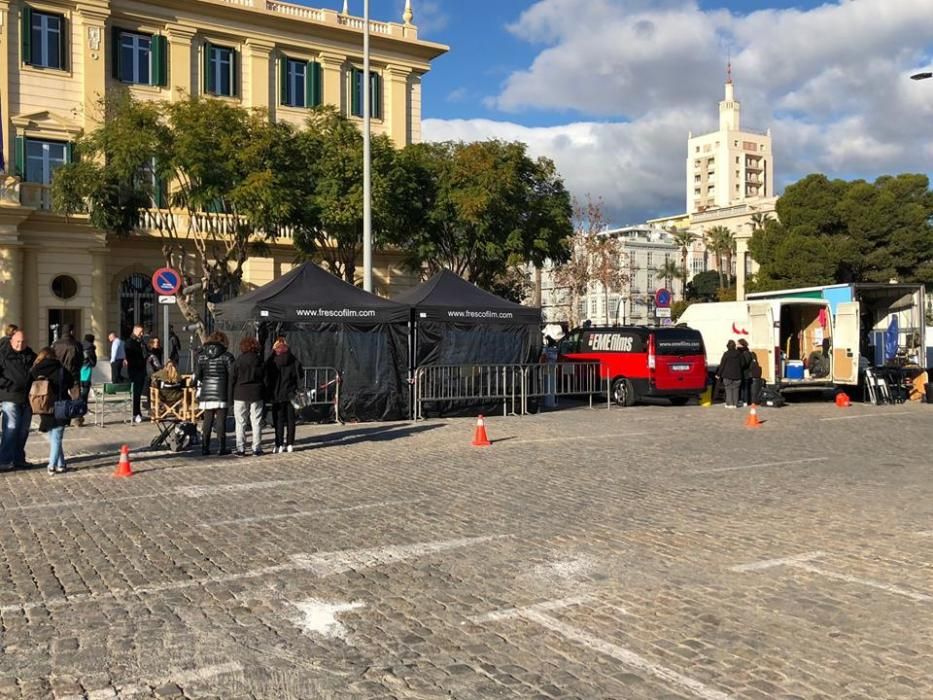 Rodaje de 'Snatch' en el Puerto de Málaga.