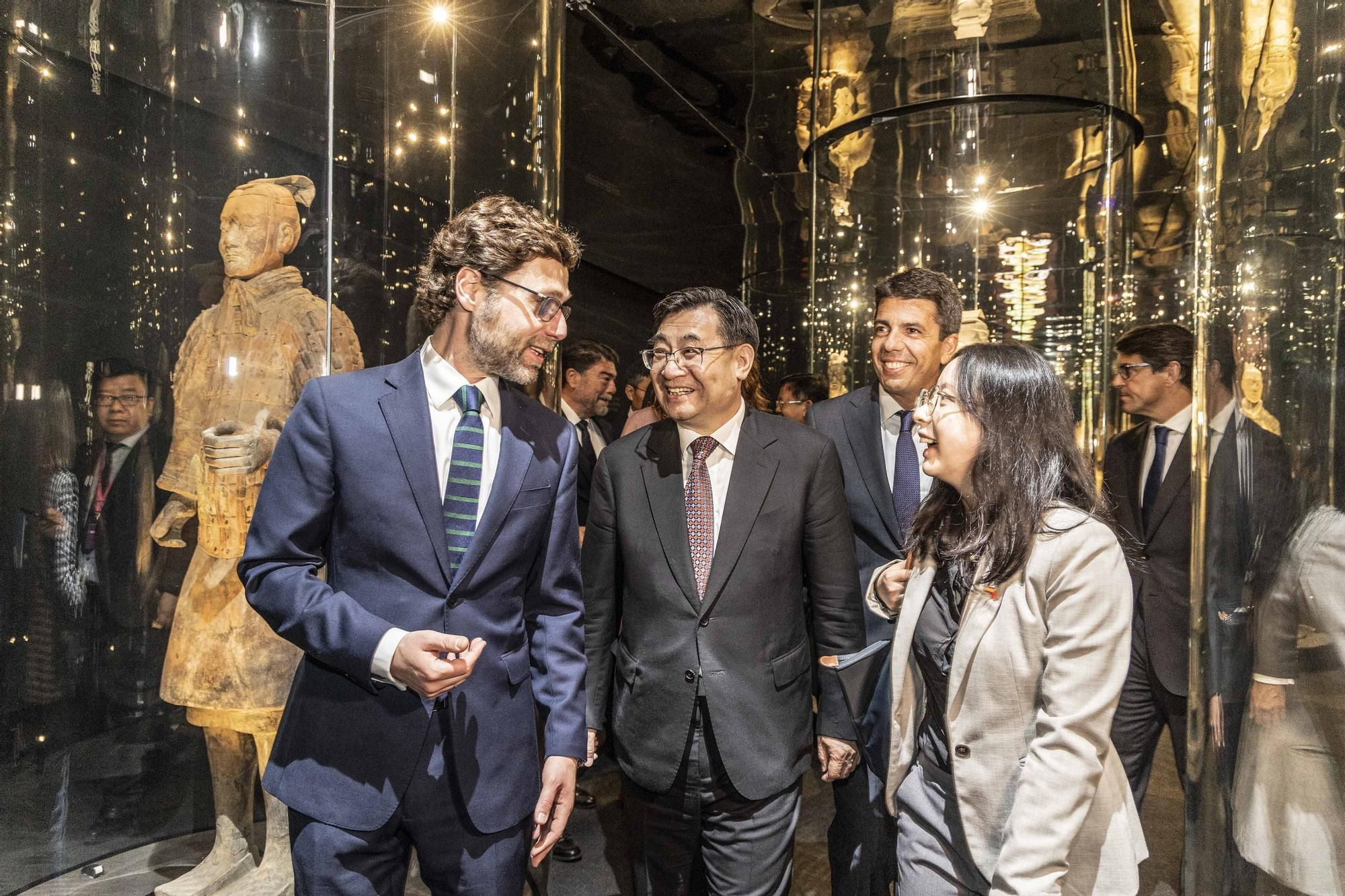 La inauguración de la exposición El legado de las dinastías Qin y Han. Los guerreros de Xian