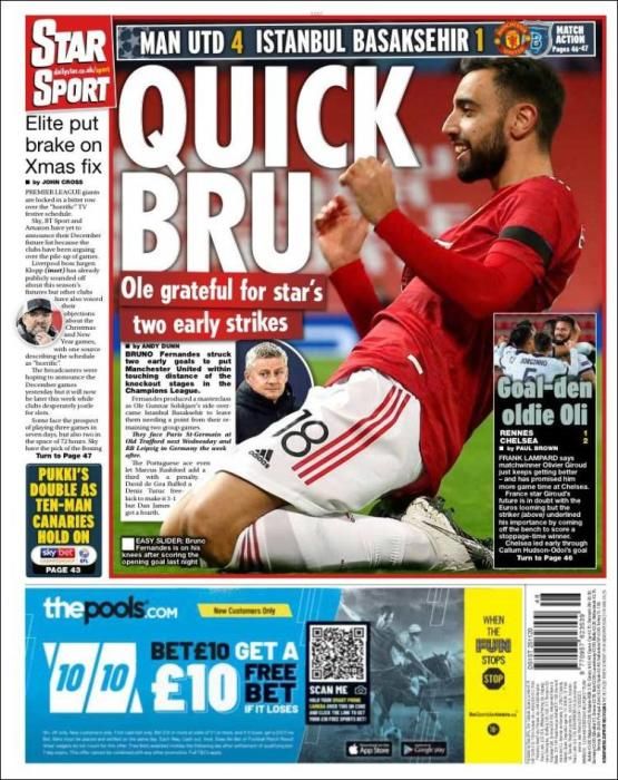 Portada STAR SPORT miércoles 25 noviembre 2020