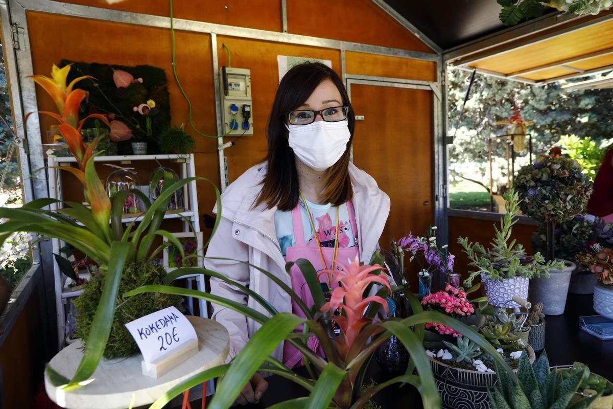 Miriam Frago, propietaria de la floristería Malayerba.