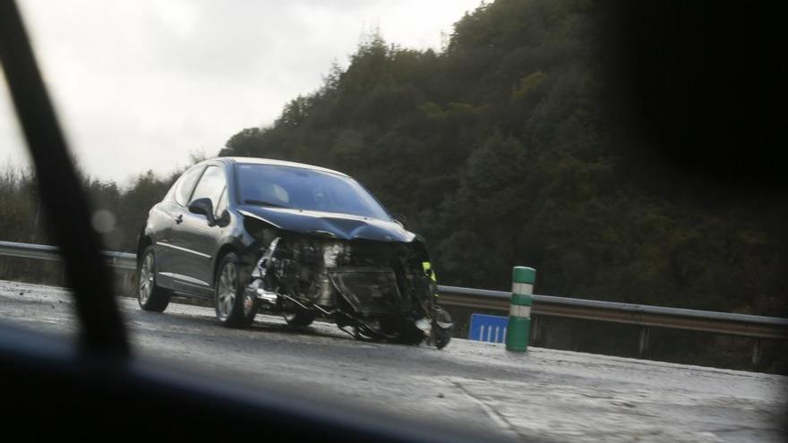 La granizada provoca dos colisiones en la &quot;Y&quot; a la altura de Serín