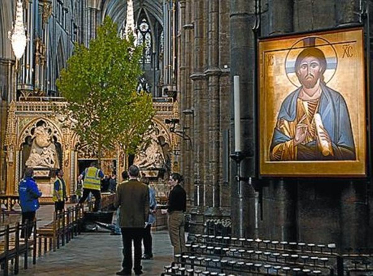 Preparatius a l’abadia de Westminster.
