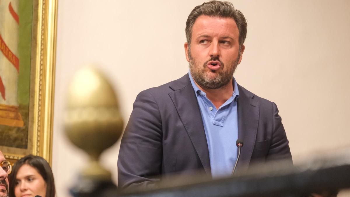 Pablo Ruz, en un pleno