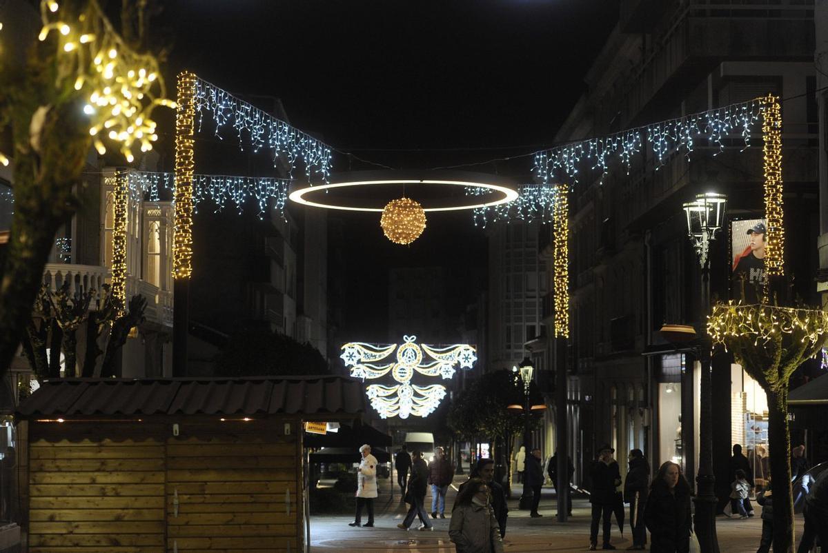 Alumbrado en el Kilómetro 0.
   |  Bernabé/Javier Lalín