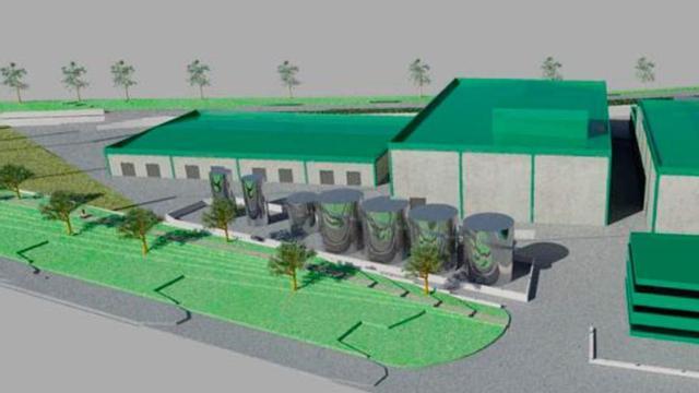 Planta de la Biorrefinería proyectada en Cuadrilla de Añana y Zambran, similar a la que se proyectaría en Benavente.