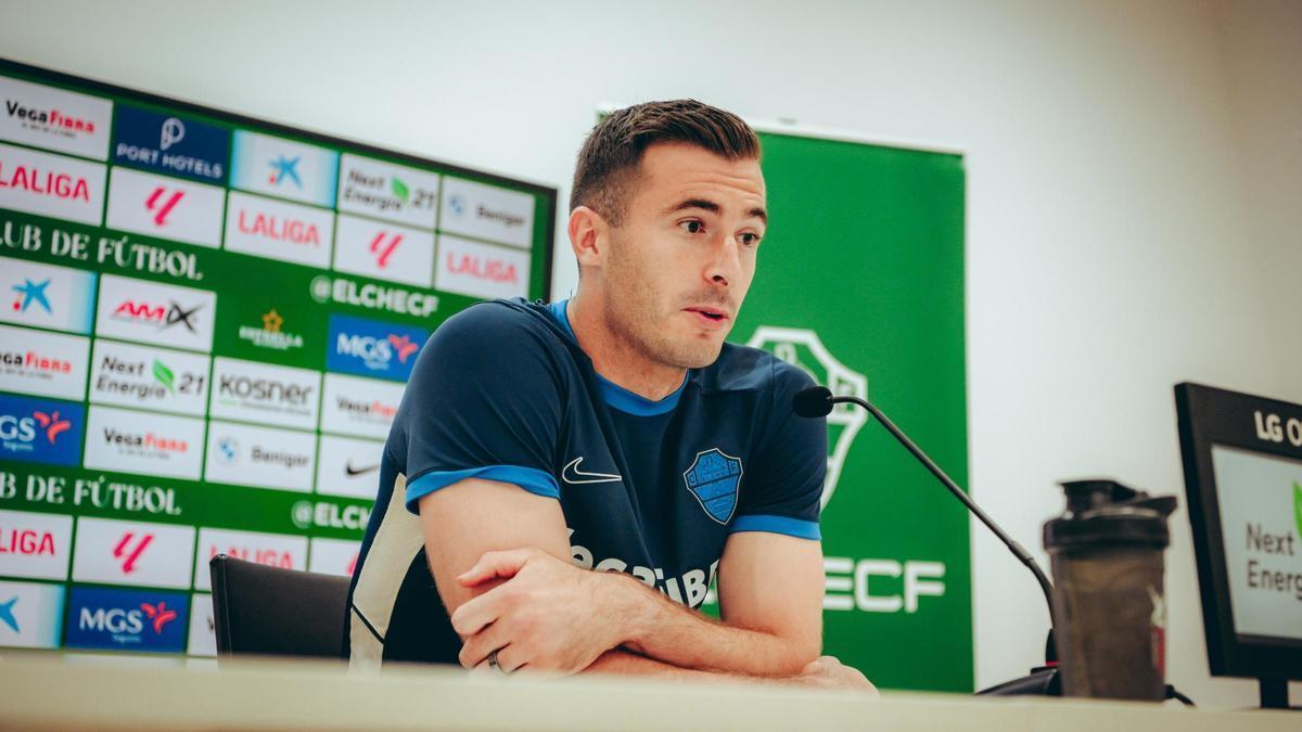 Iñaki Peña, durante la rueda de prensa de este miércoles.