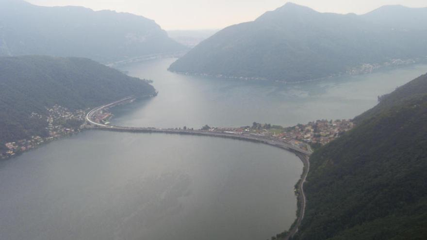 Vistas de Lugano desde el monte San Salvatore.