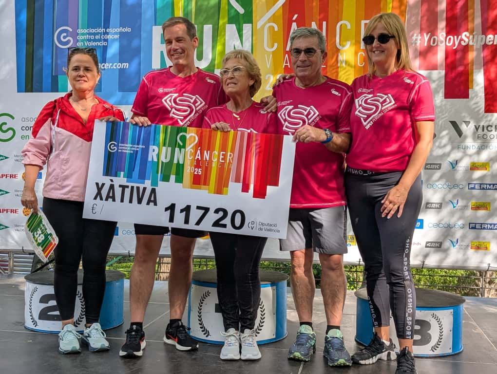 La Run Cáncer recauda 11.720 euros en Xàtiva