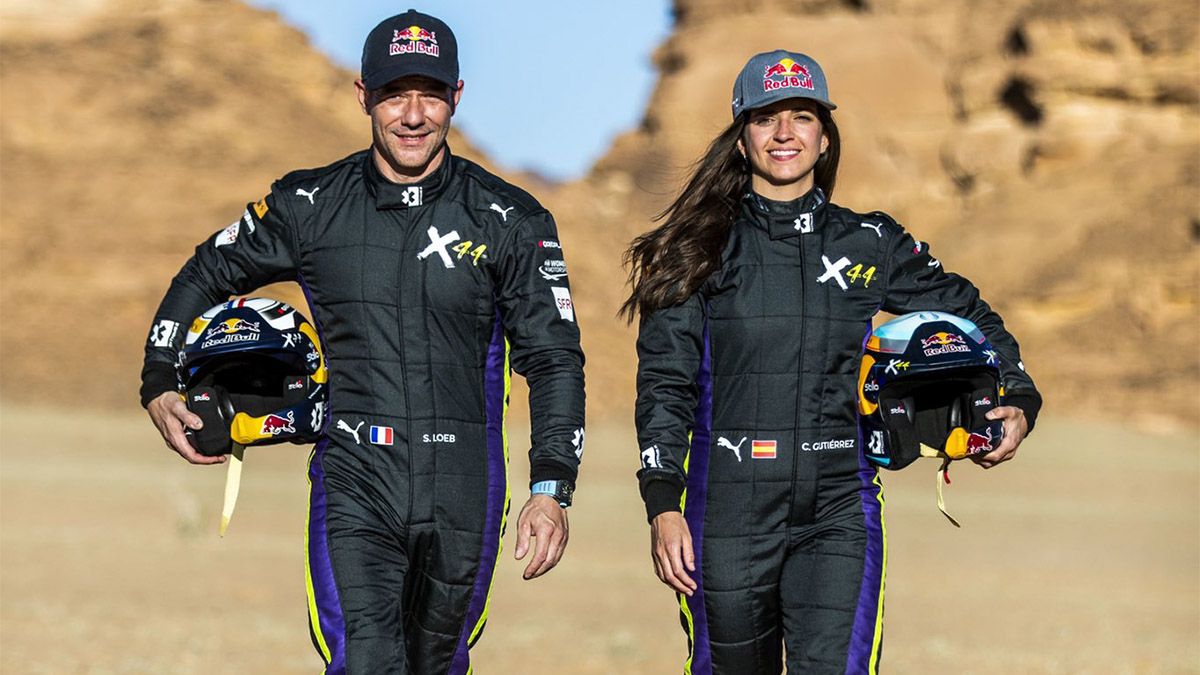 Sébastien Loeb y Cristina Gutiérrez