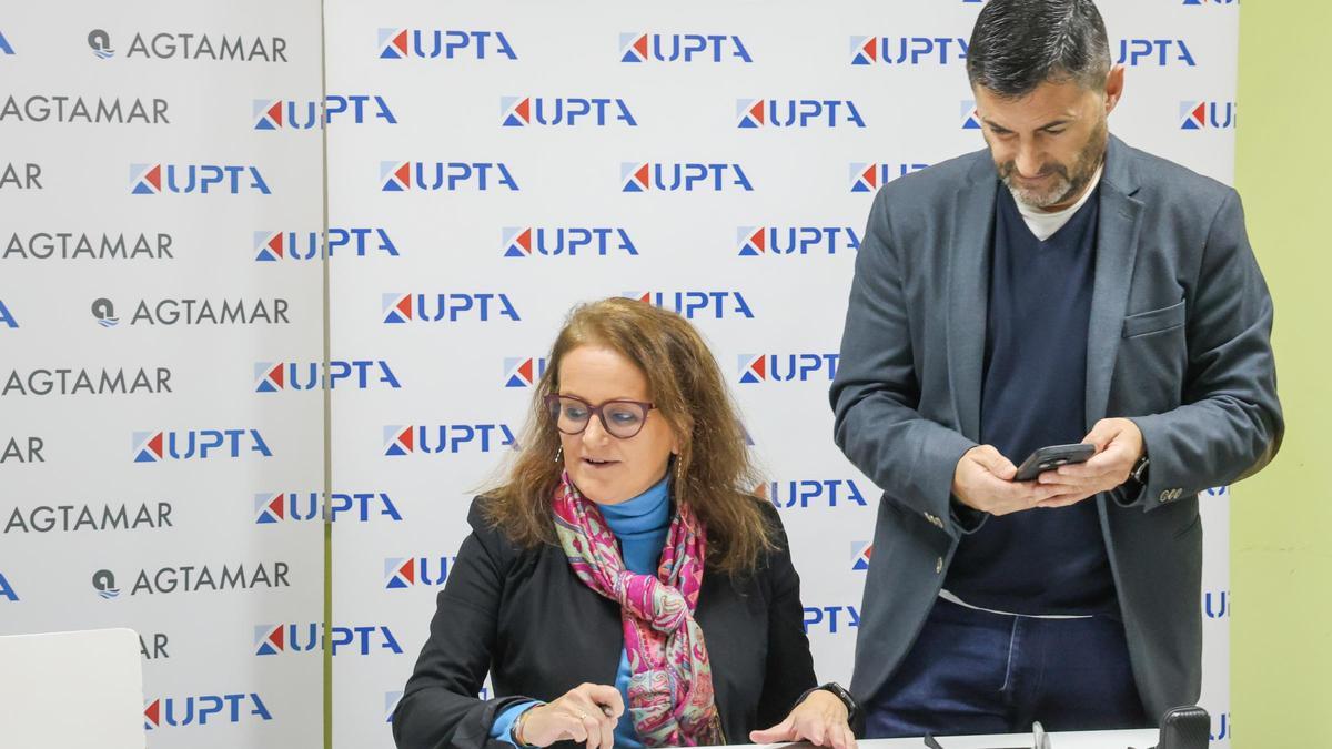 Eduardo Abad, en un acto de UPTA en Vilagarcía.