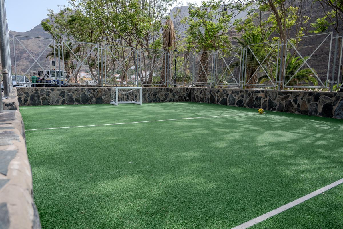 Imagen de la cancha de fútbol 3x3 de El Horno.