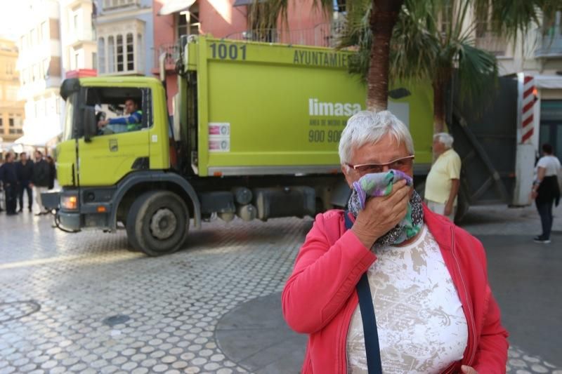 Limasa ya recoge la basura del centro de Málaga